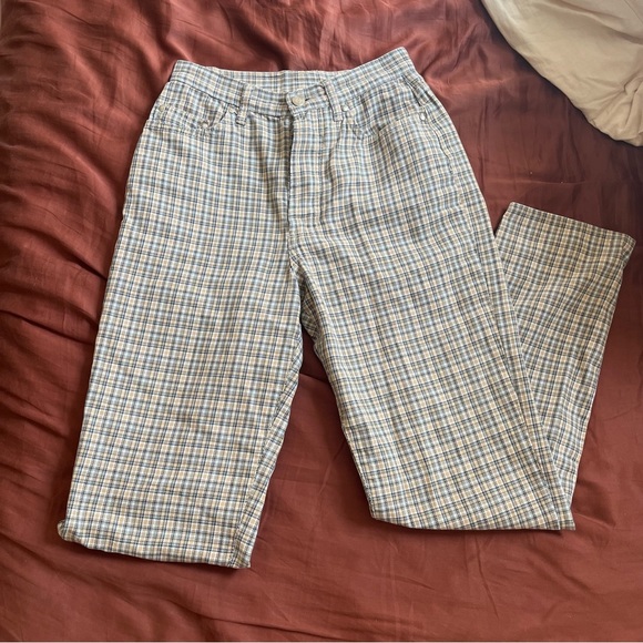 Somewhere Plaid Vintage Jeans - Picture 3 of 3